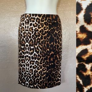 FOREVER 21 Chic NWOT LEOPARD Print PENCIL Wiggle Pin-Up SKIRT Small